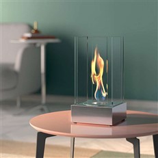 Aosta Bioethanol Square Eco Lantere - Steel